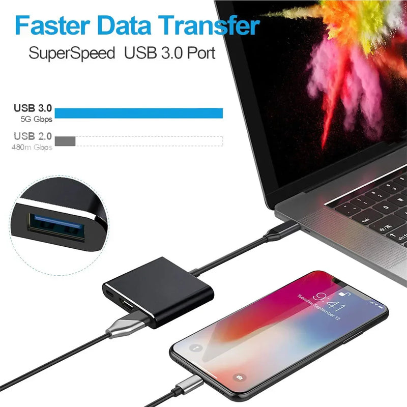 USB C Hub to HDMI-compatible  Adapter OTG Thunderbolt 3 Dock with usb3.0 pd for Macbook Pro/Air M1 ThinkPad