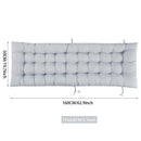 10CM Thick Premium Outdoor Sun Lounger Cushion Pad ,UV Resistant Non-Slip Polyester Fabric with Hip Support Design, Grey