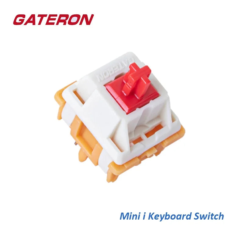 GATERON Mini i Switch Tactile 50g Force 5pin Pre Lubed Smooth Customized DIY Office Gaming Mechnical Keyboard