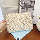 Floral Laptop Sleeve Quilted Laptop Carrying Case Protective Cute Computer Sleeve for 11-15 Inch Laptop Tablet