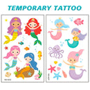 Mermaid Party Supplies and Decorations,202pcs/Serves 16 Decorations&Tableware Set-Party Plates Cups Tablecloth&Balloons Banner