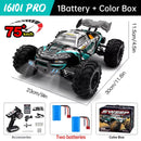 WLtoys 16101 Pro 1:16 75KM/H 4WD RC Car With LED Light 2.4G Remote Control Cars High Speed Drift Monster Truck for Children Gift