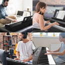 88 Key Weighted Hammer Keyborad Piano, Portable Electric Keyboard Piano For Beginner Adults With Sustain Pedal,Built in Speakers