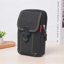Fashionable and Multifunctional PU Leather MEN'S Belt Bag, Outdoor Travel Sports Phone Case, Soft Bag, Belt Backpack