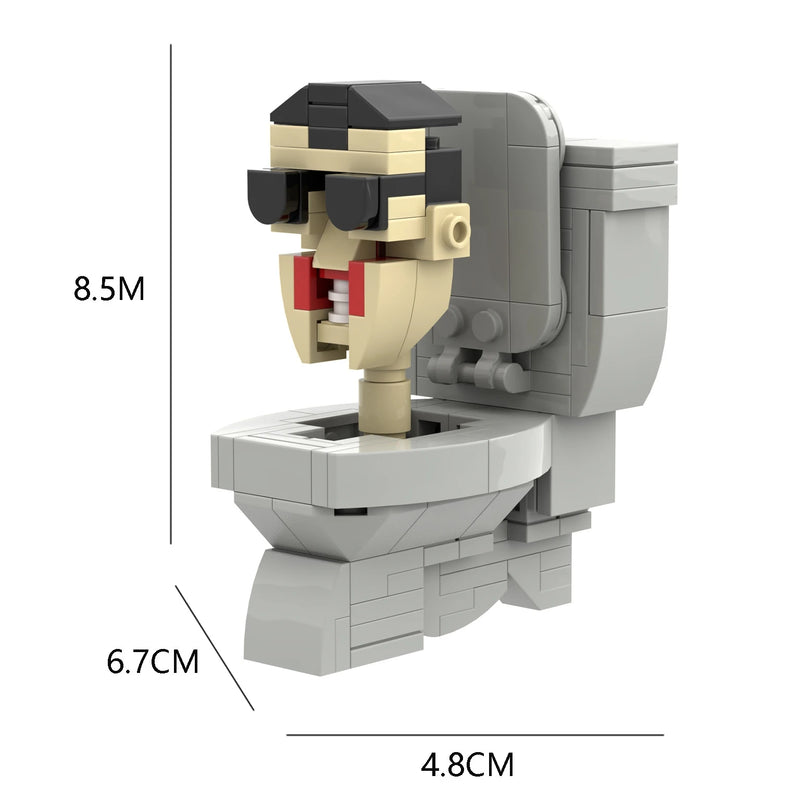 2024 Strengthen Skibidi New A Series of Toilet Man Drill Male Titan Man Female TV Personality Building Blocks Set Toys For Gift