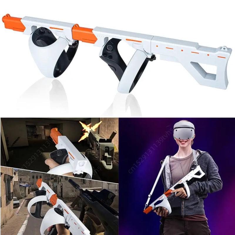 For Sony PlayStation VR2 Controller Holster Handle Toch Controller Grip Shooter Magnetic Gun Stock VR Controller Case for PSVR2