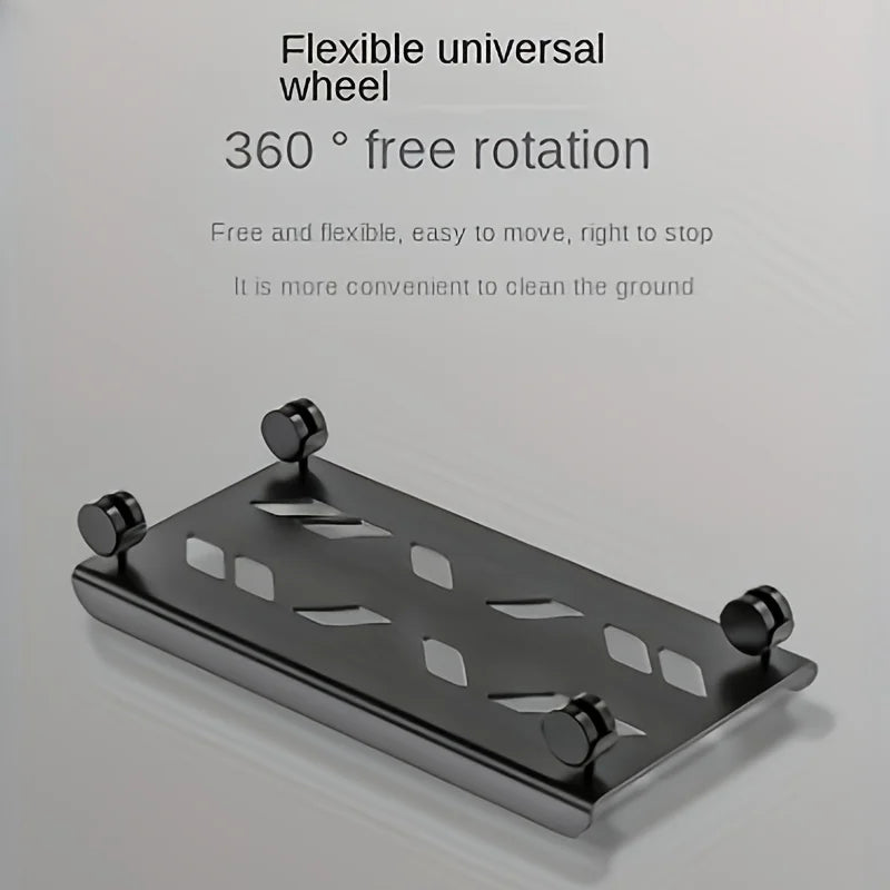 1pc Computer Host Movable Bracket Computer Host Bracket Chassis Movable Pulley Base Computer Host Heighten Bracket Computer Bas