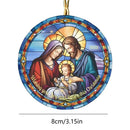 2024 Nativity Scene Hanging Ornaments Christmas Decoration Wall Hanging Jesus Angel Easter Christ Room Home Decorations