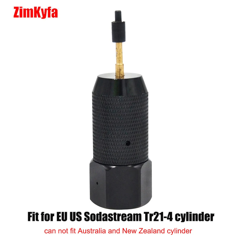 CO2 Cylinder Disposable Cartridge Refill Charge Adapter for Sodastream from Tr21-4,G1/2-14,5/8-18UNF Gas Air Bottle Canister