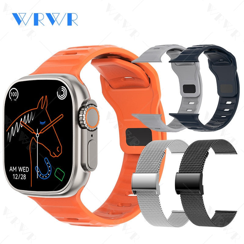 2023 Smart Watch Ultra Series 8 NFC Smartwatch Men Women Bluetooth Calls Wireless Charging Fitness Bracelet 2 Inch HD Screen