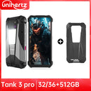 US EU MX Warehouse Unihertz Tank 3 Pro 8849 with 100 Lumens 5G Projector phone,32GB/36GB RAM,512GB ROM,23800mAh 120W,200MP, NFC