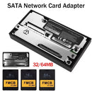 SATA Interface Network Card Adapter For PS2 Playstation 2 Fat Console SATA HDD Sata Socket w/Free McBoot V1.966 FMCB Memory Card