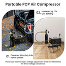 TUXING TXES061 Air Compressor PCP 4500Psi 300Bar High Pressure Electric Pump Built-in transformer For Paintball, Hunting, Diving