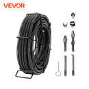 SucceBuy Drain Cleaning Cable Professional Sectional Drain Cleaner Cable Hollow Core Sewer Drain Auger Cable  Sink Floor Drain