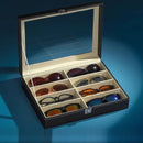 High-end PU Leather Glasses Case Large-capacity Sunglasses Men Sunglasses Women Myopia Glasses Case Jewelry Display Box