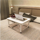 Mini Folding Camping Table, Aluminum Frame with Carry Handle, Adjustable Height, Portable Lightweight and Easy to Carry,