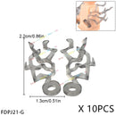 10PCS Special Effects Pieces Arm Fist Wind Lightning Leg Flames Assemble Scene Bricks Weapons Accessories Kids Toys