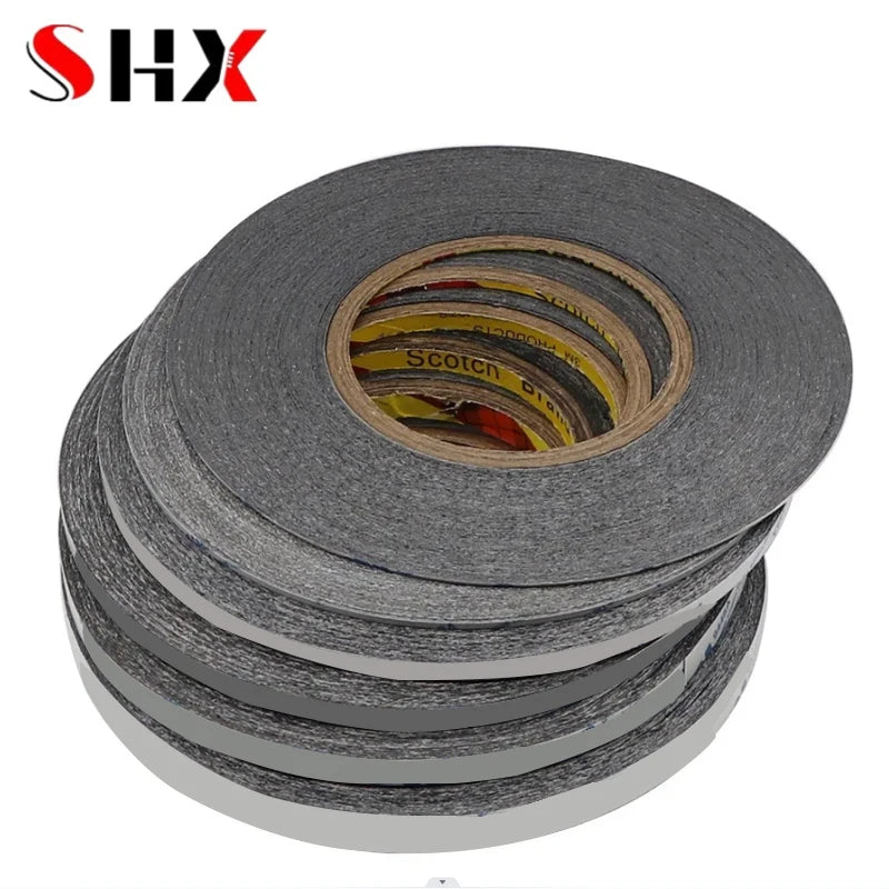 1MM 50meters Black Brand New Double-sided tape phone tape Sticker Double Side Adhesive Tape Fix For Cellphone Touch Screen LCD