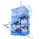 4 - Tier Foldable Drying Rack: Expandable Mesh Net for Clothes, Herbs & Fruits