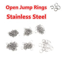 Open Jump Rings 200pcs/lot 3 4 5 6 7 8 10 mm Open JumpRings for DIY Jewelry Making Necklace Bracelet Findings Connector Supplies