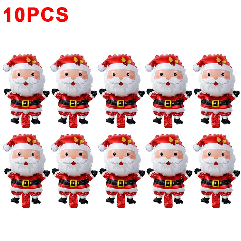 15/1Pcs Christmas Foil Balloons Santa Claus Xmas Tree Aluminum Balloons New Year Kids Gifts Toys Xmas Birthday Party Decorations