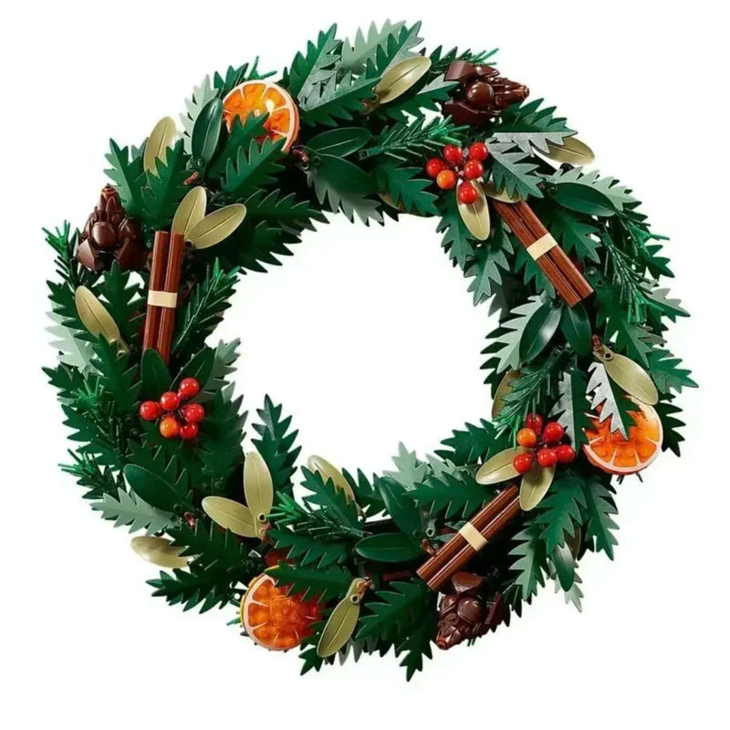 1194Pcs 2024 New 10340 Wreath Christmas Model Building Blocks Kit Bricks Creative DIY Home Decor Toy for Adult Christmas Gifts