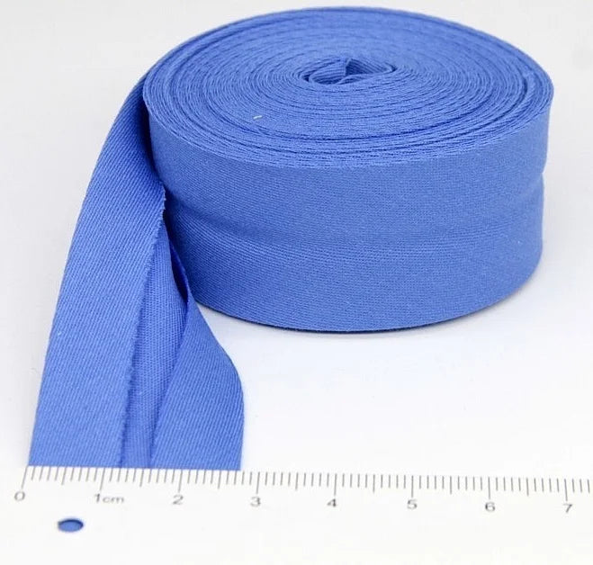 25mm (1“) width Bias Tape 100% Cotton Extra Soft for Baby Cloth Skin-friendly Fablic Bias Binding Tape Ironed Folded 12 yards