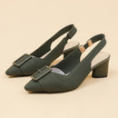 Women's High Heel Sandals Large 42/43 Pointed Knitted Breathable Non slip Rubber Sole 2024 New (5cm High)