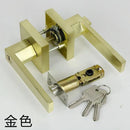 Black Door Handle Door Handle Lock Square Channel Privacy Mask Interior Bedroom Room Bathroom Lock Home Lock