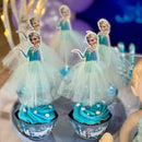 Disney Princess Cake Decoration Frozen Cake Cupcake Toppers Cake Flag for Baby Shower Happy Birthday Supplies Party Cake Decor