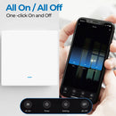 2000W Tuya EU UK Smart Zigbee Light Switch Push Button No/With Neutral Wire Switch Smart Life Via Alexa Google Home Yandex Alice