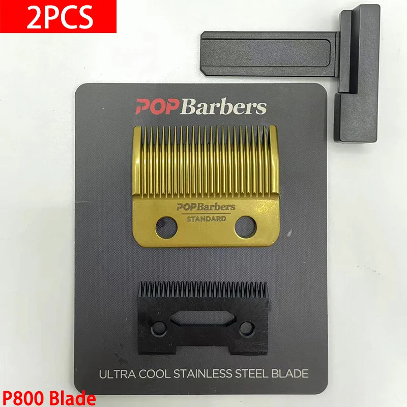 P800 P700 P600 Pop Barbers Professional Hair Clipper 0mm Blade Standard Set for Hair Cutting Machine Replaceable Cutter Head