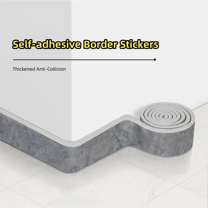 2mx8cm Self adhesive baseboard, wall sticker, door frame, anti-collision strip, waistline, decorative wall corner line