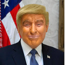 Trump Latex Full Head Face Human Mask, Festival, Halloween, Easter Costume, Party, Donald Trump, Presidential Cosplay