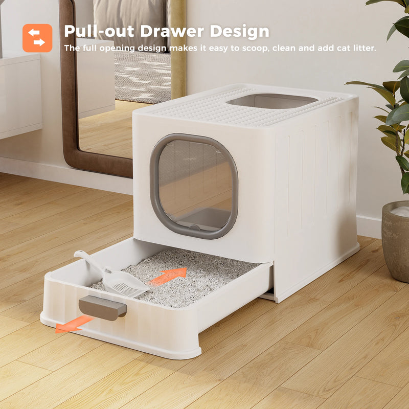 Fast delivery Cat Litter Box Foldable Litter Box Sandbox areneros para gato Kitten Cat Toilet Cat Accessories Cat Supplies