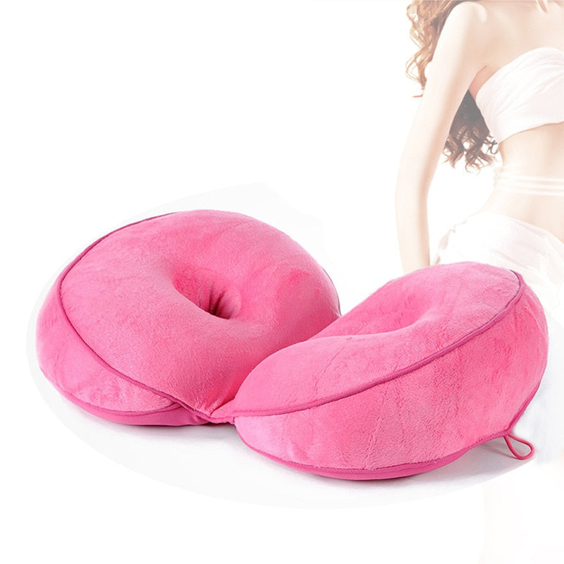 Female Dual Comfort Hip Orthopedic Cushion Portable Buttock Pillow Foldable Body Pillow Hip Lift Cushion for Stress Relief