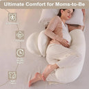Pregnancy Pillow Maternity Pillow for Side Sleeping Soft Pregnancy Body Pillow Maternity Pillow w/ Detachable Adjustable Pillow