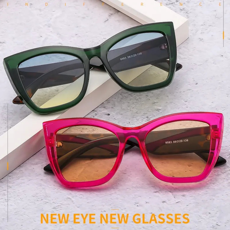 New Luxury Brand Cat Eye Sunglasses For Women Men Fashion Female Sun Glasses Retro Designer Outdoors Shades UV400 Eyeglasse