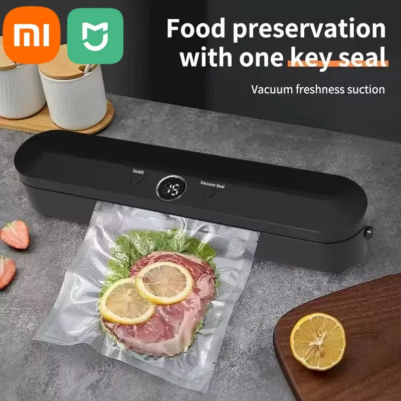 Xiaomi Vacuum Sealer Automatic Packaging Machine Food Vacuum Sealer Vacuum Food Sealing Dry Wet 2-in-1 Food Preserver Home New