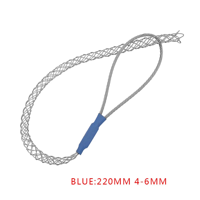 6 Colors Cable Puller Wire Grip Galvanizing Metal Cable Pulling Socks Mesh Puller Antislip Pipe Conduit Pull Net Cover 4-25mm