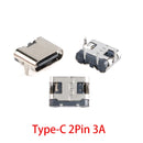 10Pcs USB Connector Type C Female Charging Port Jack 2/6/16 Pin Type-C Socket PCB Soldering SMD SMT DIY Repair Type C Adapter