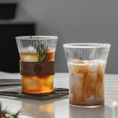 2/4/6pcs Japanese Style Glass Heat Insulation Coffee Milk Mug Walnut Cup Sleeve Drinkware Beautiful Tea Drinking Beer Gift Set