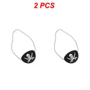 1/2Pcs Pirate Eye Patches Skeleton Eye Mask Felt One Eye Skeleton Captain Eye Patches Halloween Pirate Theme Party Decoration