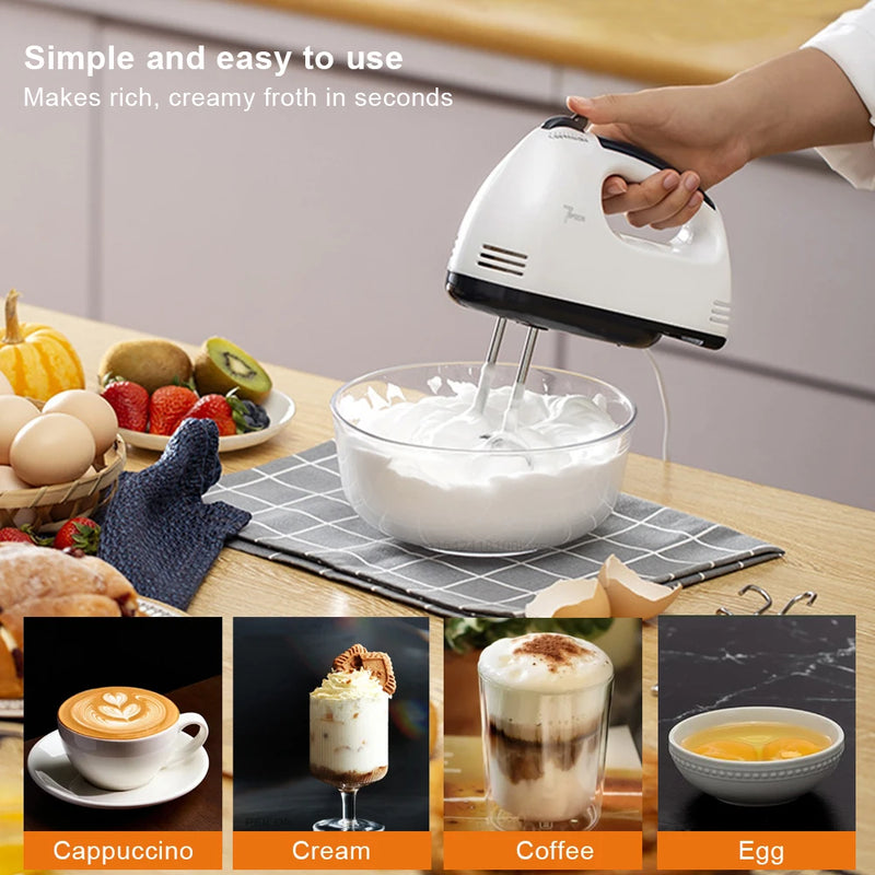 Electric Egg Beater Professional Handheld Blender Mixer Egg Beater Automatic Cream Blender Dough Cake Baking Pastry