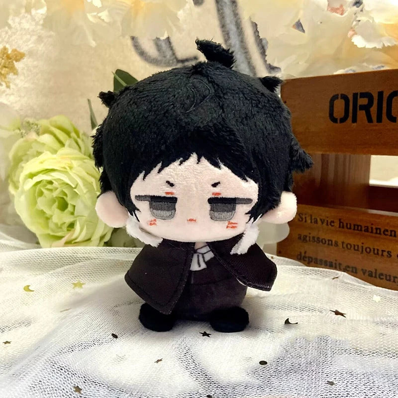 Anime Plush Doll Pendant Dazai Osamu Nakahara Chuuya Rampo Fyodor Dostoevsky Stuffed Toy 10cm Keychain Fans Gift