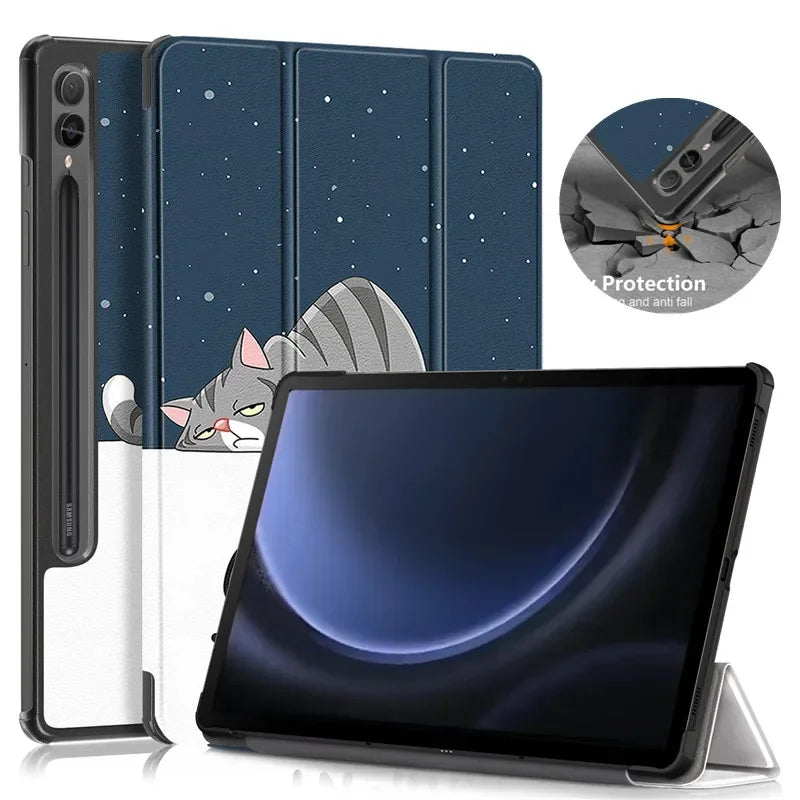 Case for Samsung Galaxy Tab S9 FE+ Plus 12 4 Smart Cover for Samsung Galaxy Tab S9 FE Plus 12.4 inch Tablet Case Funda SM-X610