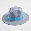 New Summer Straw Hat for Women Panama Soft Shaped Beach Sun Hat Outdoor UV Protection Travel Hat Sombreros De Mujer
