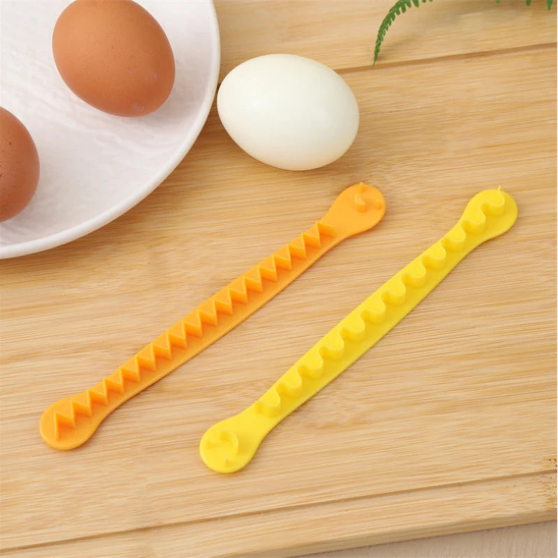 2 Pcs Fancy Cut Eggs Cooked Eggs Cutter Household Boiled Eggs Creative Tools Bento Cut Flower Shaper Kitchen Accessories