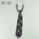 Women Plaid JK Neck Tie Girls Lazy Skinny Slim Cute Necktie Plaid Uniform School Student Neckties Gravatas Cravat Boys Neckwear