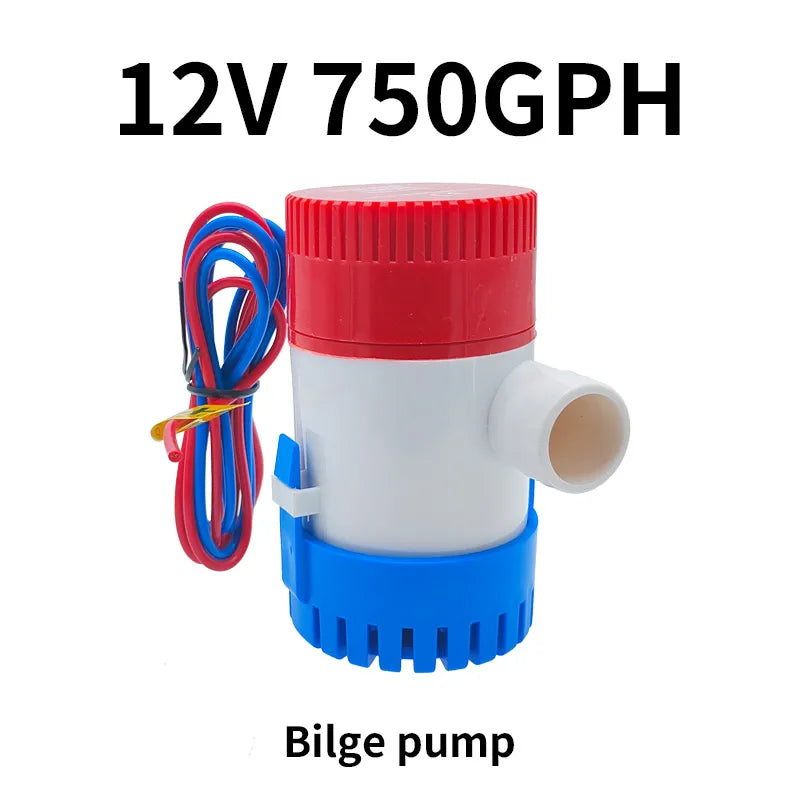 12V 24V 750gph 1100gph Bilge pump water pump used in boat seaplane motor homes houseboat